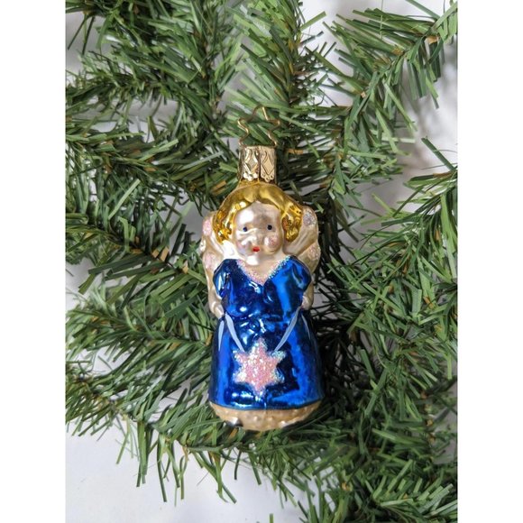 Angel Retired Old World Christmas Inge Glas Ornament - Picture 1 of 5